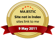 Majestic Badge - Site Not In Index